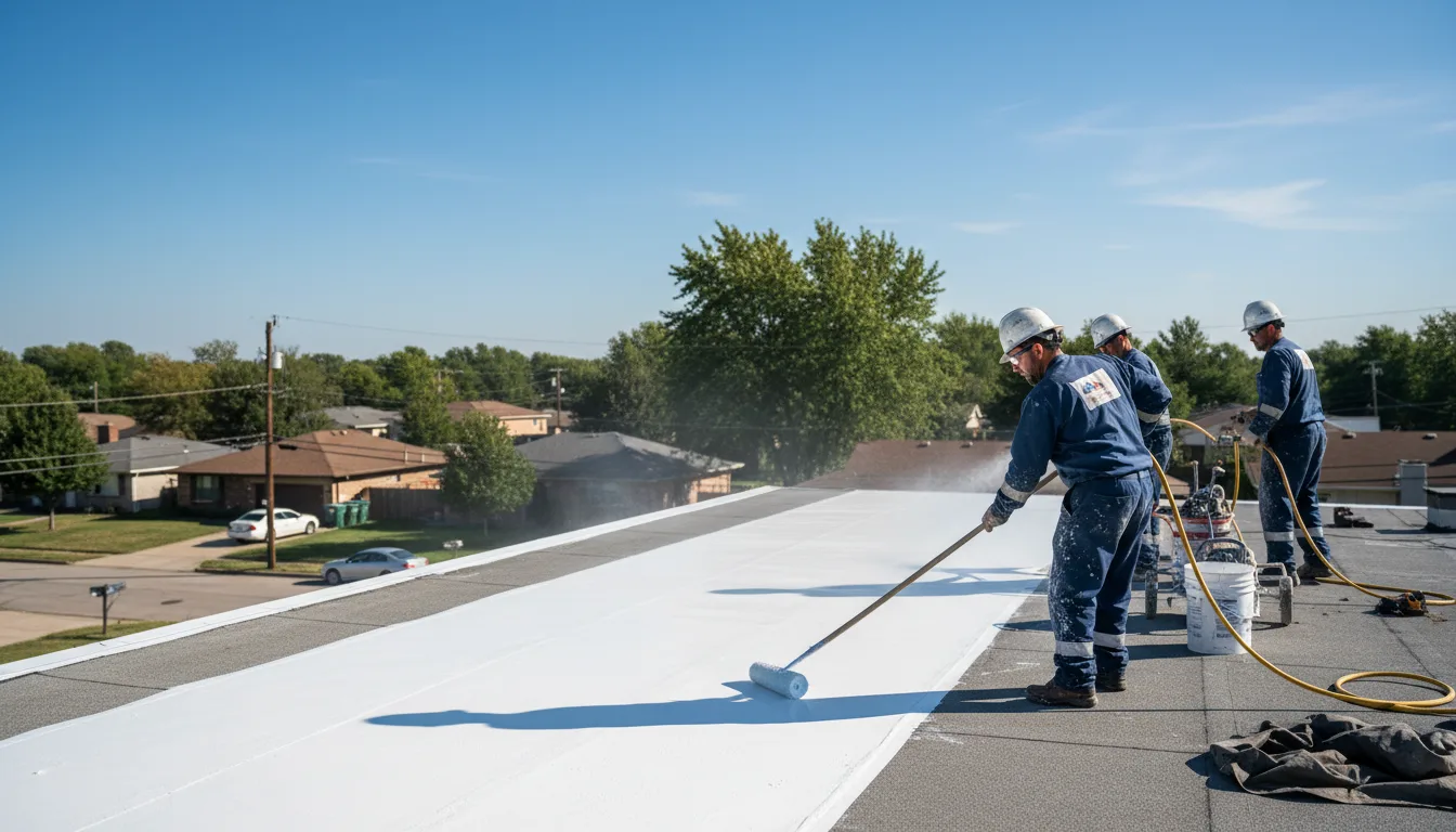 Commercial roof coating in Alexander, IA near me